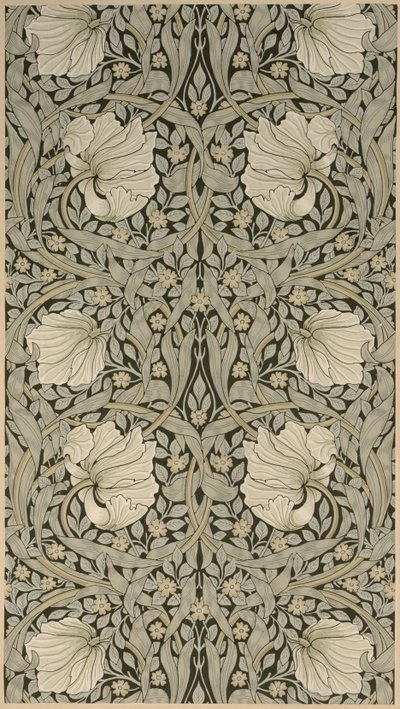 Pimpernel design de papel de parede, 1876, fabricado pela Jeffrey & Co, Islington, de William Morris